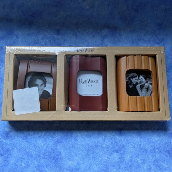 Burnes Of Boston Other - Rare Woods 3 pack of photo frames